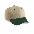 6 Panel 2 Tone Poly Athletic Jersey Mesh Cap